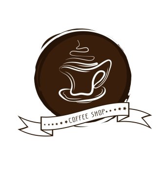 Vector illustration of cup of hot coffee Concept image of coffeehouse  restaurant  menu  cafe  coffee shop