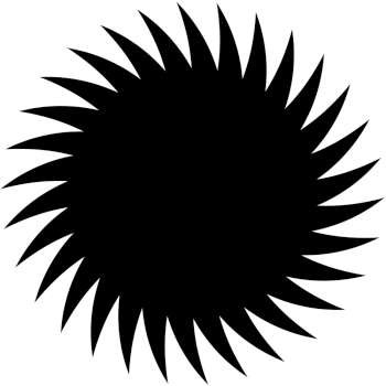 Line Drawing of a sun