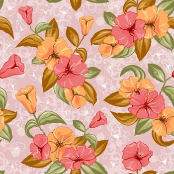 vector colorful floral pattern