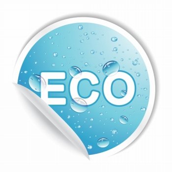 vector eco sticker