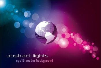 vector abstract background with globe