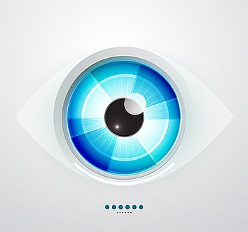 Abstract techno eye Vector illustration