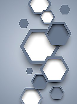Background with hexagons Abstract illustration