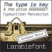 larabiefont compressed bold