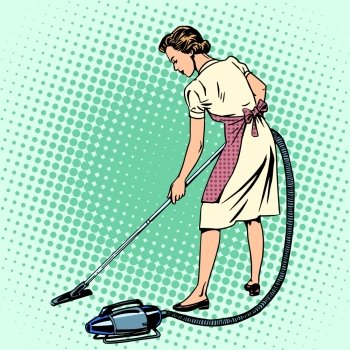 Woman washing dishes housewife house  Pop art, Illustration, Washing dishes