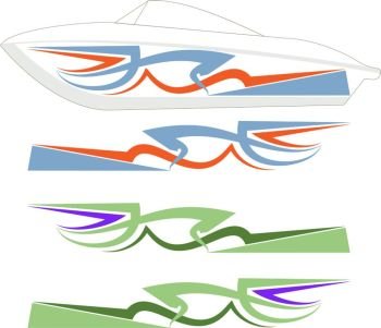 Boat Graphic Vector Design Images, Boat Graphics Graphic Stripe