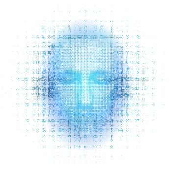 3d rendering of robot face on white background represent artificial intelligence Future science  modern technology concept 3d illustration 3d rende