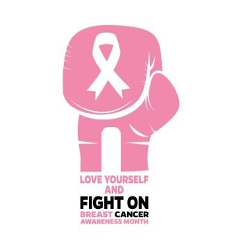 Breast cancer awareness month emblems on white background Design element for logo  label  emblem  sign Vector illustration Breast cancer awareness 