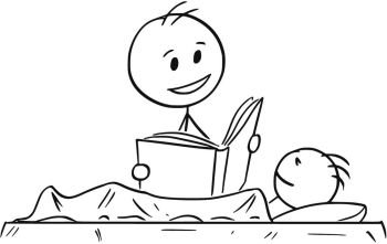 bedtime story clipart black and white school