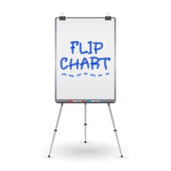 Flipchart Mockup Presentation Seminar Whiteboard Blank Paper