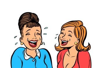 cartoon girls laughing