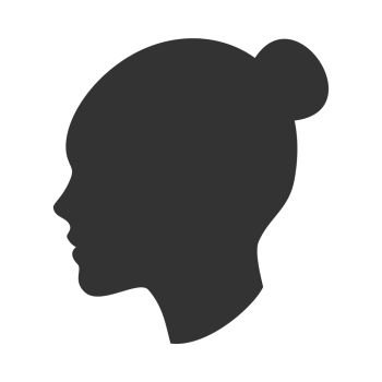woman silhouette profile face