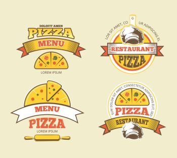 Pizza Logo For Cafes And Restaurants Fast Food And Pizza