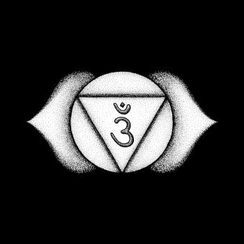 Vector fourth heart Anahata chakra sanskrit seed mantra Yam hinduism  syllables on lotus petals. Dot work tattoo style hand drawn black  monochrome symb Stock Vector Image & Art - Alamy