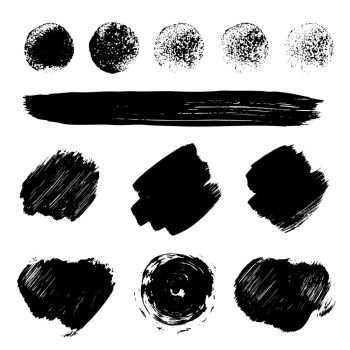 black brush stroke texture