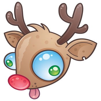 Image Details ISS_2784_00205 - Wacky Rudolph The Red Nosed Reindeer face with bulging eyes sticking out his tongue. drawn in a humorous cartoon style. Image Details ISS_2784_00205 - Wacky Rudolph The Red Nosed Reindeer face with bulging eyes sticking out his tongue. drawn in a humorous cartoon style.