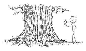 stick figure tree
