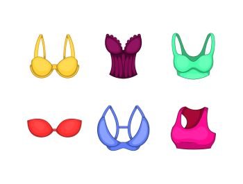 Underwear icon set. Simple set of underwear vector icons for web design  isolated on white background