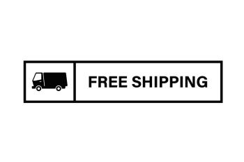Free shipping isolated vector sign or badge Free delivery vector sign EPS 10 Free shipping isolated vector sign or badge Free delivery vector sign