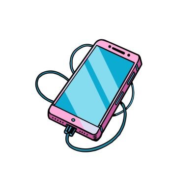 Image Details ISS_13301_00740 - smartphone phone isolate, gadgets and  electronics. Comic book cartoon pop art retro color vector illustration  hand drawn. smartphone phone isolate, gadgets and electronics
