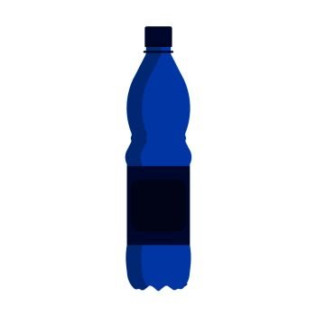 Plastic water bottle icon. Blue liquid container drink, bottle silhouette  set. Water cartoon bottles Stock Vector Image & Art - Alamy
