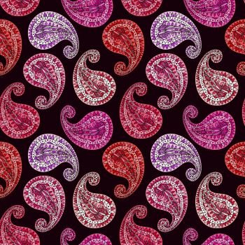 Image Details IST_21742_03654 - Ornamental paisley pattern. Indian