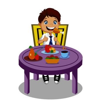Image Details IST_21999_03716 - Kids Eating. Funny Smiling Cartoon Boy and  Girl Sitting at Table with Healthy Food Eat Vegetables, Fruit Isolated on  Transparent Background, Kindergarten Character Vector Illustration, Clip  Art. Kids