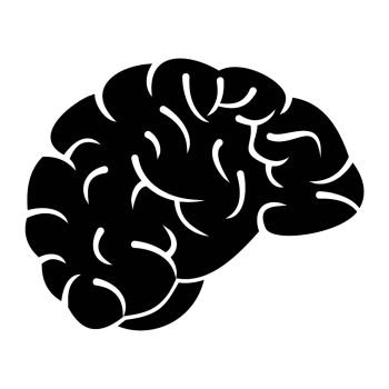 brain icon black