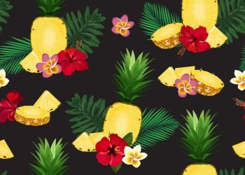 Pineapple Seamless Pattern