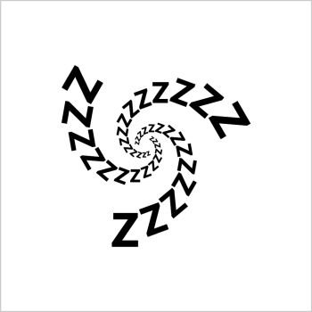 sleep zzz clipart black and white