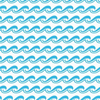 Waves Textured Vector Pattern Seamless Design Liner Background
