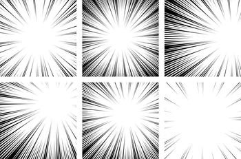 vector speed backgrounds. comic manga illustration with horizontal and  curved lines. abstract action black and white drawing. speed cartoon set.  motio Stock Vector Image & Art - Alamy