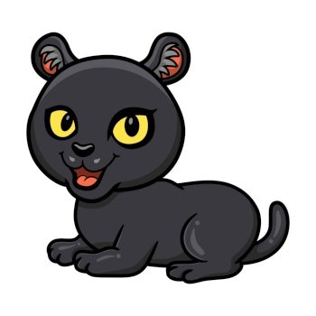 cartoon black panther head