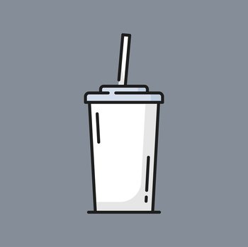 Coffee cup. Disposable paper or plastic cup with hot coffee. Vector  illustration in flat cartoon style. 7836810 Vector Art at Vecteezy