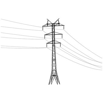 power lines vector