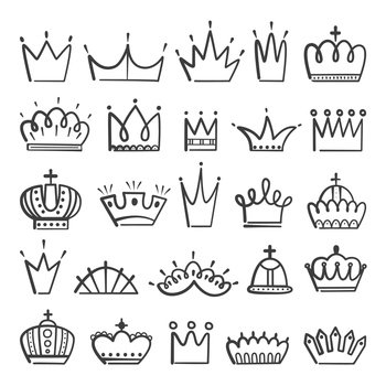 princess crown outline