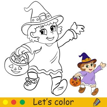 Education game for children to choose and complete the correct picture of a  cute cartoon magic book witch or cauldron printable halloween worksheet  24611639 Vector Art at Vecteezy