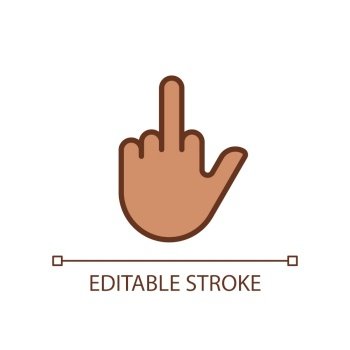 middle finger emoticon text message