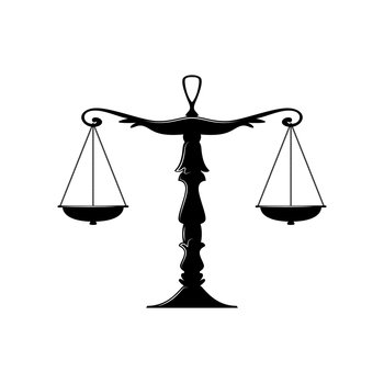Premium Vector  Scales for weighing libra justice hand drawn