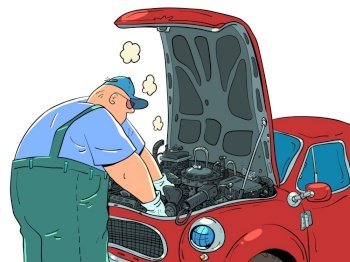 auto mechanic cartoons