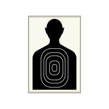 Gun Target Sign