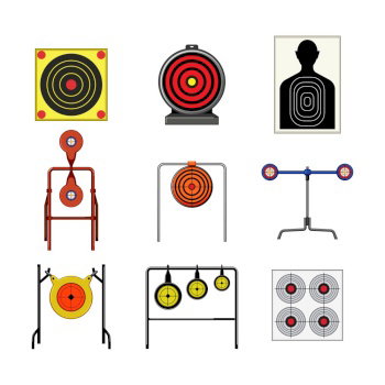 Target Sign Gun Gun Target Sign