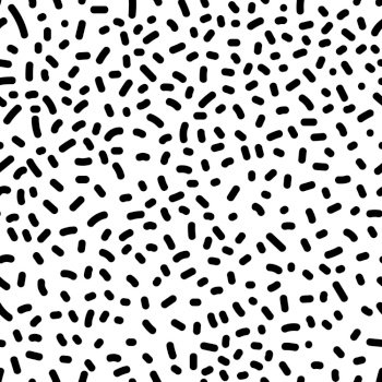 Seamless Abstract Pattern With Black Spots Fabric Textile For