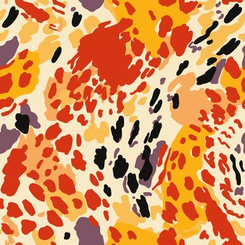 Premium Vector  Ethnic animal skin seamless pattern leopard fur wallpaper  primite art abstract strange doodle spot modern camouflage background for  fabric design textile print wrapping cover card