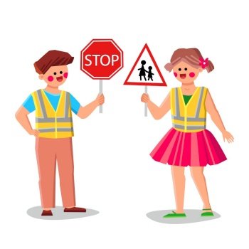 Rules for Pedestrians. the Meaning of Traffic Light Signals. School Kid  Walking Across Pedestrian Crossing. Road Safety Rules. Stock Vector -  Illustration of light, attention: 235832842