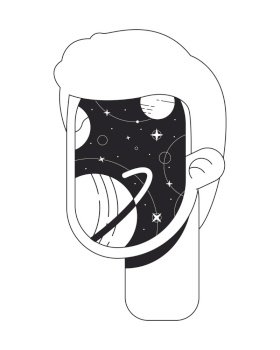 crescent moon face drawing tumblr