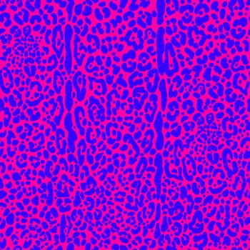 Rainbow cheetah seamless pattern. Leopard neon print. Vector