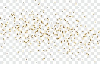 Colorful confetti isolated on transparent background. Confetti PNG