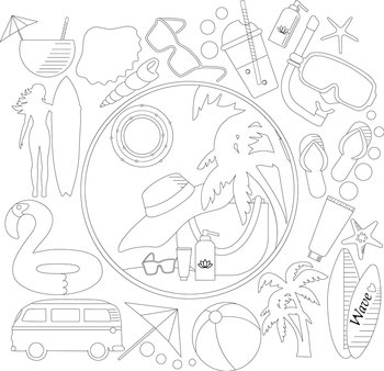 Set of drawing books Royalty Free Vector Image