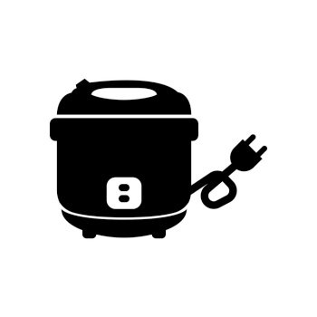 With heart rice cooker character cartoon Vector Image